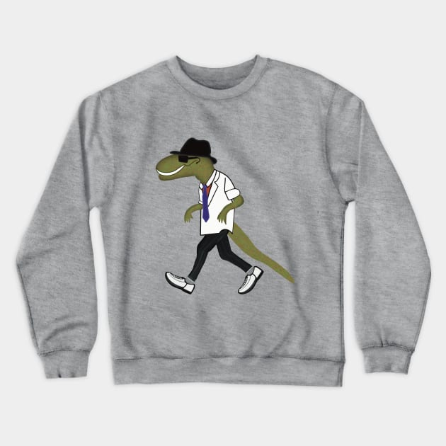 Crocodile wearing a Fedora Crewneck Sweatshirt by FlippinTurtles